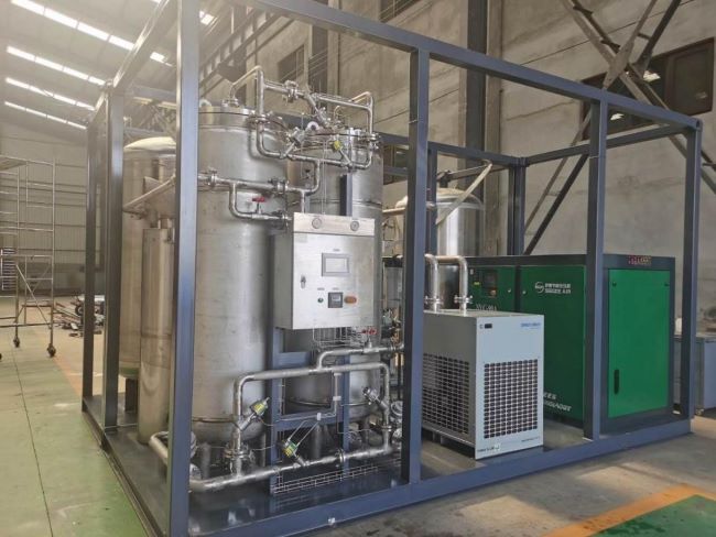 Шанхай CSBC Mitsui весь тип рамы нержавеющей стали открытый бегущий генератор азота